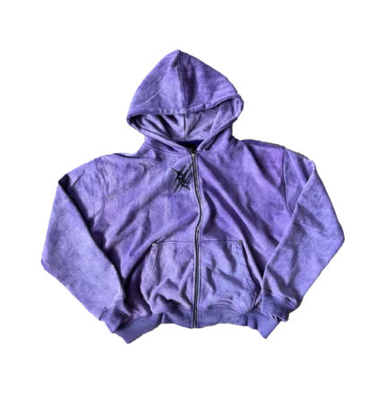 Sparkle Purple Zip Hoodie