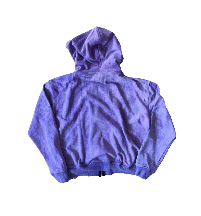 Sparkle Purple Zip Hoodie - obrazek 2